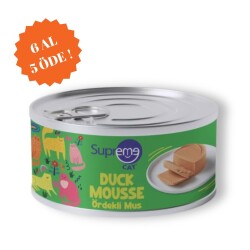 Supreme Cat Ördekli Püre Yetişkin Kedi Konservesi 85 Gr 6 AL 5 ÖDE - Supreme