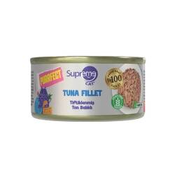 Supreme Cat Purrfect Tiftiklenmiş Ton Balıklı Yetişkin Kedi Konservesi 70 gr - Supreme