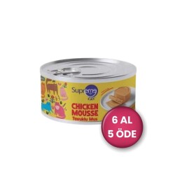 Supreme Cat Tavuklu Püre Yetişkin Kedi Konservesi 85 Gr 6 AL 5 ÖDE - Supreme