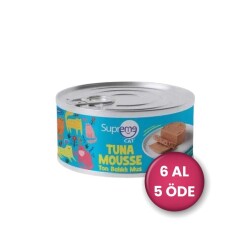 Supreme Cat Ton Balıklı Püre Yetişkin Kedi Konservesi 85 Gr 6 AL 5 ÖDE - Supreme