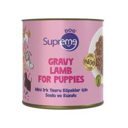Supreme Dog Sos İçinde Kuzulu Mini Irk Yavru Köpek Konservesi 200 Gr - Supreme