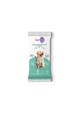 Supreme Yeşil Çaylı Kedi ve Köpek Temizleme Mendili 60 Adet - Supreme