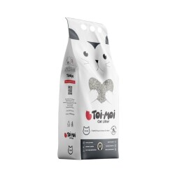 Toi Moi Aktif Karbonlu İnce Taneli Topaklanan Bentonit Kedi Kumu 10 kg - Toi Moi