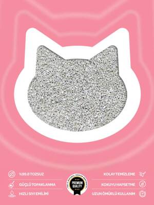 Toi Moi Bebek Pudralı İnce Taneli Topaklanan Bentonit Kedi Kumu 10 kg - 3