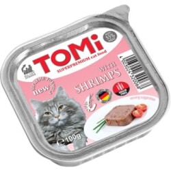 Tomi Karidesli Yetişkin Kedi Konservesi 100 gr - Tomi