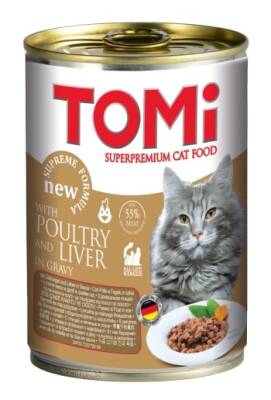 Tomi Kümes Hayvanlı Yetişkin Kedi Konservesi 400 Gr - 1