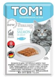 Tomi Pouch Somonlu Tahılsız Kısırlaştırılmış Yetişkin Kedi Konservesi 85 gr - Tomi