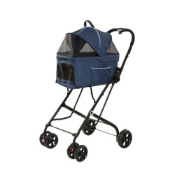 Tommy Çift Katlı Evcil Hayvan Arabası Mavi 66x50x98 Cm Max 30 Kg - 4