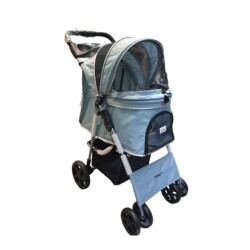 Tommy Evcil Hayvan Arabası 78x56x99cm Turkuaz Max 15kg - Tommy