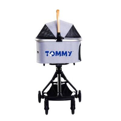 Tommy Evcil Hayvan Arabası 83x48.5x110 cm Gold Gri Max 10 kg - 2