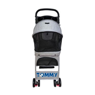 Tommy Evcil Hayvan Arabası 80.5x45.5x101 Cm Gri Max 15 kg - 2