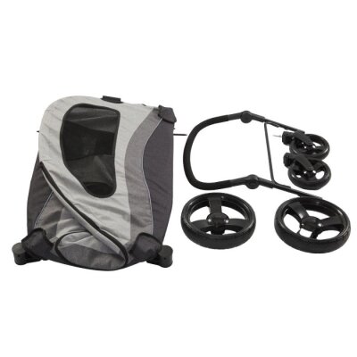 Tommy Evcil Hayvan Arabası 90x73x108 Cm Gri Max 60 Kg - 3
