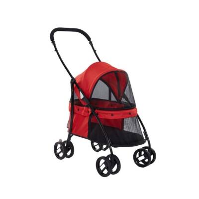 Tommy Evcil Hayvan Arabası 67x47x98 Cm Kırmızı Max 15 Kg - 1