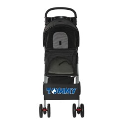 Tommy Evcil Hayvan Arabası 80.5x45.5x101 Max Siyah 15 Kg - Tommy