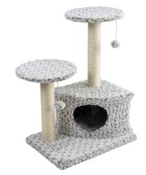 Tommy Gri Kedi Tırmalama Evi 45x33x70 - Tommy