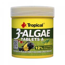 Tropical 3 Algae Tablets A Kendinden Yapışkanlı Tablet Balık Yemi 36 Gr - TROPICAL