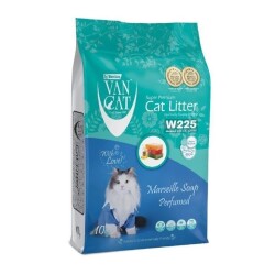 Van Cat Marsilya Sabunlu İnce Taneli Topaklanan Bentonit Kedi Kumu 10 Lt - Van Cat