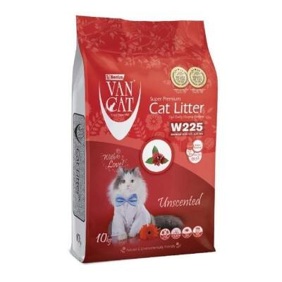 Van Cat Naturel Kokusuz İnce Taneli Topaklanan Bentonit Kedi Kumu 10 Lt - 1
