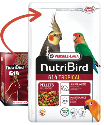 Versele Laga Nutribird G14 Tropical Paraket Pelet Kuş Yemi 1 kg - 1