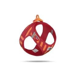 Vest Harness Aır-mesh Le26 Strıpes Kırmızı Köpek Göğüs Tasması S - Curli