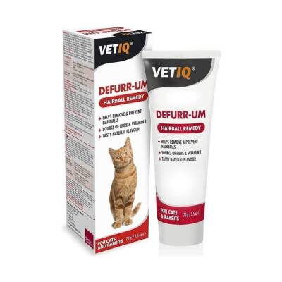 Vet IQ Defurr-Um Tüy Yumağı Önleyici Kedi Malt Macunu 70 Gr - 1