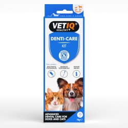 Vet IQ Denti Care Kedi Köpek İçin Diş Macunu ve Diş Fırçası Seti - Vet IQ