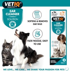Vet iQ Ear Cleaner Kedi & Köpek İçin Kulak Temizleme Solüsyonu 100 ml - 2