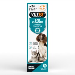 Vet iQ Ear Cleaner Kedi & Köpek İçin Kulak Temizleme Solüsyonu 100 ml - Vet IQ