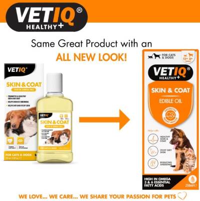 Vet IQ Kedi ve Köpek İçin Deri ve Tüy Besleyici Omega Katkılı Vitamin 250 ml - 2