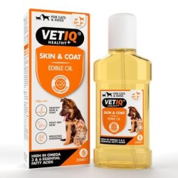 Vet IQ Kedi ve Köpek İçin Deri ve Tüy Besleyici Omega Katkılı Vitamin 250 ml - Vet IQ
