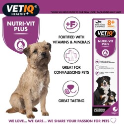 Vet IQ Nutri-Vit Plus Yetişkin ve Yavru Köpekler İçin Vitamin Ve Mineral Takviyesi 100 gr - Vet IQ