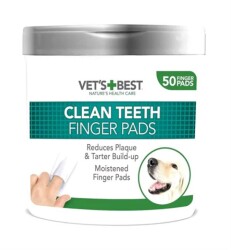 Vet's Best Köpekler İçin Diş Temizleme Parmak Pedi 50'li - Vet's Best