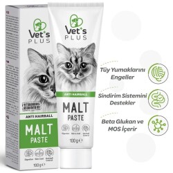 Vet's Plus Anti-Hairball Tüy Yumağı Önleyici Malt Kedi Macunu 100 gr - 5