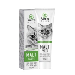 Vet's Plus Anti-Hairball Tüy Yumağı Önleyici Malt Kedi Macunu 100 gr - Vet's Plus