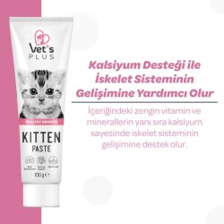 Vet's Plus Hamile ve Yavru Kediler için Multivitamin Malt Kedi Macunu 100 gr - 3