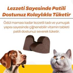 Vet's Plus Immune Kedi ve Köpekler İçin Bağışıklık Sistemi Destekleyici Çiğnenebilir Tablet 60 Adet - 2