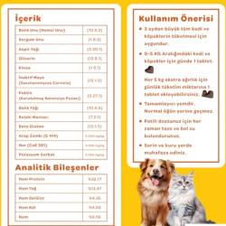 Vet's Plus Immune Kedi ve Köpekler İçin Bağışıklık Sistemi Destekleyici Çiğnenebilir Tablet 60 Adet - 3