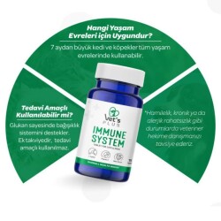 Vet's Plus Immune System Kedi ve Köpekler İçin Bağışıklık Sistemi Güçlendirici Tablet 75 Adet - 3