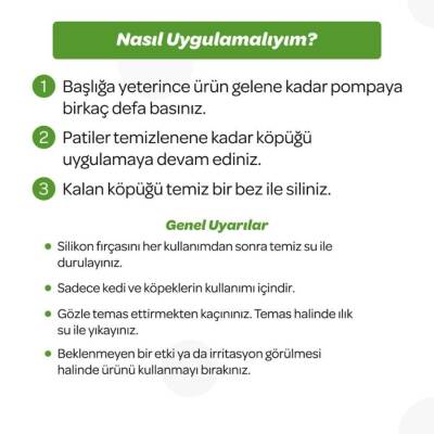 Vet's Plus Kedi ve Köpekler İçin Aloe Vera Özlü Pati Temizleme Köpüğü 150 ml - 5