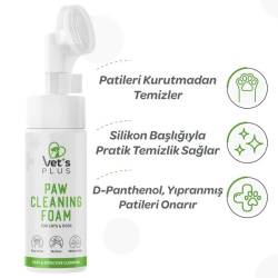 Vet's Plus Kedi ve Köpekler İçin Aloe Vera Özlü Pati Temizleme Köpüğü 150 ml - 2