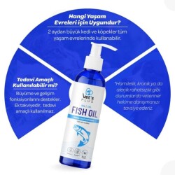 Vet's Plus Kedi ve Köpekler için Balık Yağı 200 Ml - 3