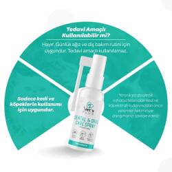 Vet's Plus Kedi ve Köpekler İçin Diş ve Ağız Bakım Spreyi 50 Ml - 3