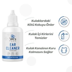 Vet's Plus Kedi ve Köpekler için Kulak Temizleme Solüsyonu 100 Ml - 3