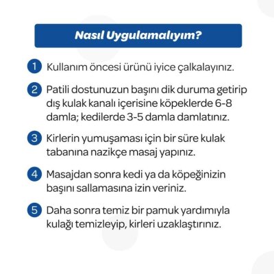 Vet's Plus Kedi ve Köpekler için Kulak Temizleme Solüsyonu 100 Ml - 5