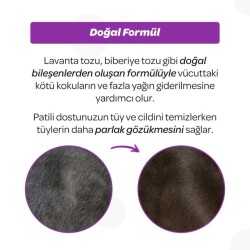 Vet's Plus Kedi ve Köpekler İçin Lavanta ve Biberiye Özlü Toz Şampuan 150 Gr - 5