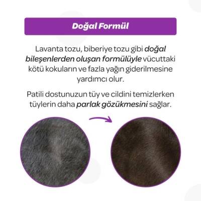 Vet's Plus Kedi ve Köpekler İçin Lavanta ve Biberiye Özlü Toz Şampuan 150 Gr - 5