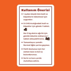Vet's Plus Multi-Vitamin Kedi ve Köpekler İçin Spirulinalı Vitamin Çiğnenebilir Tablet 60 Adet - 4