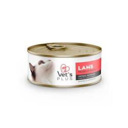 Vet's Plus Optimal Nutrition Hypoallergenic Kuzu Etli Tahılsız Yetişkin Kedi Konservesi 85 gr - Vet's Plus
