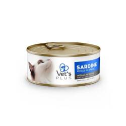 Vet's Plus Optimal Nutrition Hypoallergenic Sardalya Balıklı Tahılsız Yetişkin Kedi Konservesi 85 gr - Vet's Plus