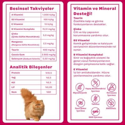 Vet's Plus Optimal Nutrition Hypoallergenic Somon Balıklı Tahılsız Yetişkin Kedi Konservesi 85 gr - 3